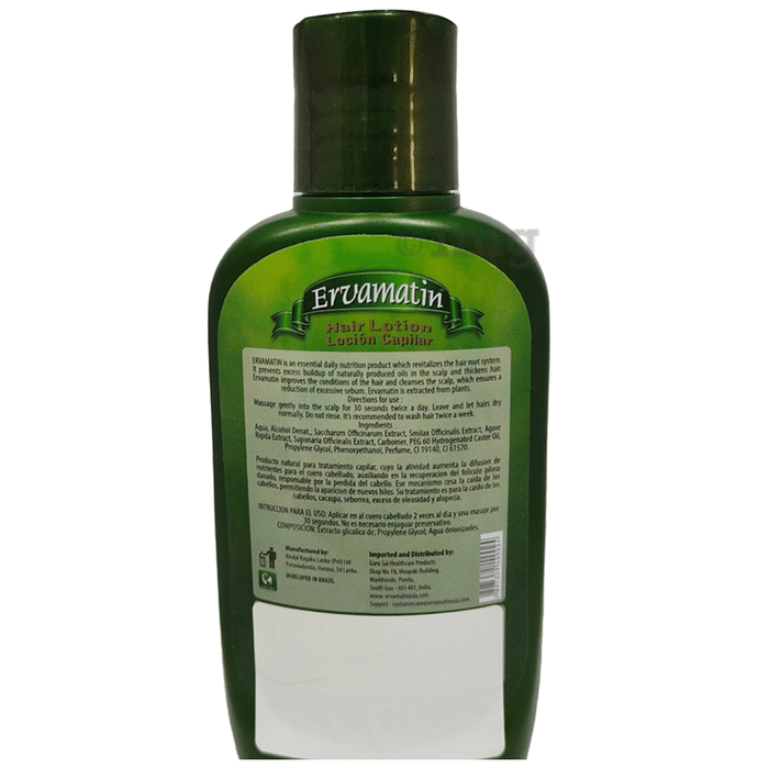 ervamatin Hair Lotion 200 ML x 2  Price in India Buy ervamatin Hair  Lotion 200 ML x 2 Online In India Reviews Ratings  Features   Flipkartcom