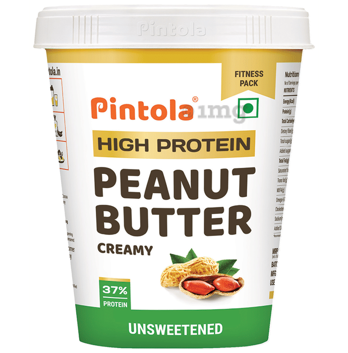 Pintola High Protein Peanut Butter Creamy Unsweetened