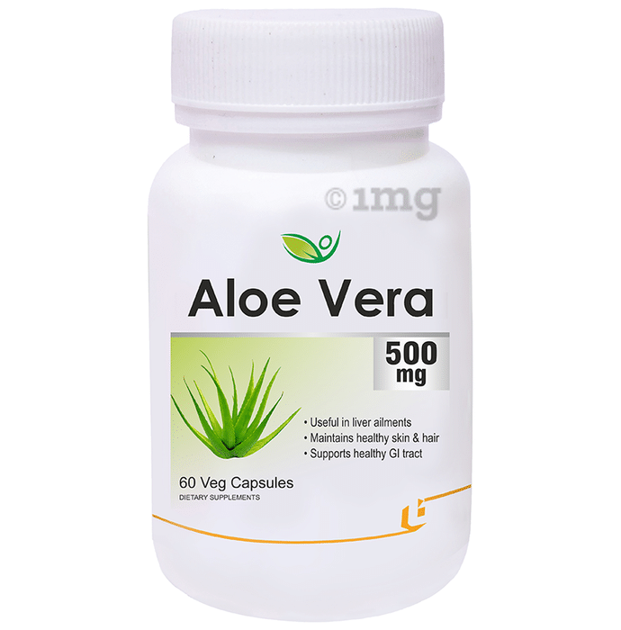 Biotrex  Aloe Vera 500mg Veg Capsule