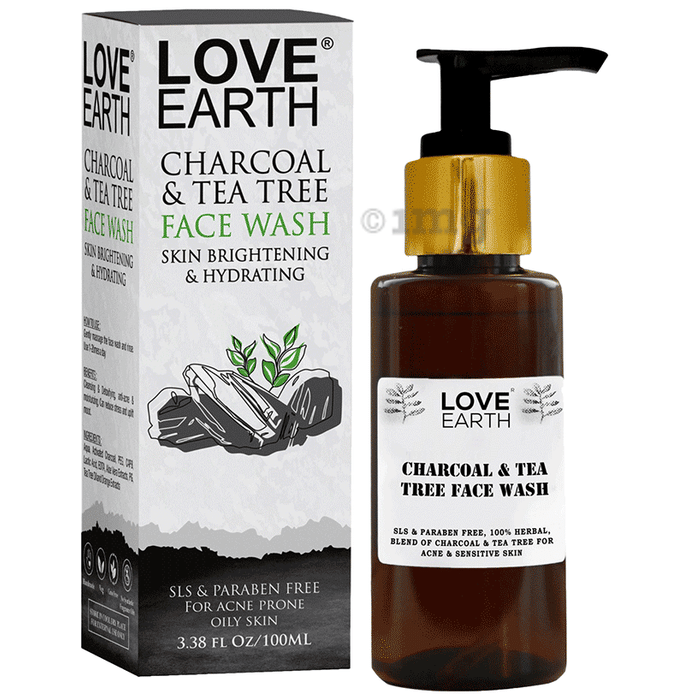 Love Earth Charcoal and Tea Tree Face Wash