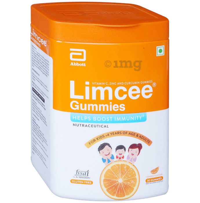 Limcee Gummies Gluten Free Orange