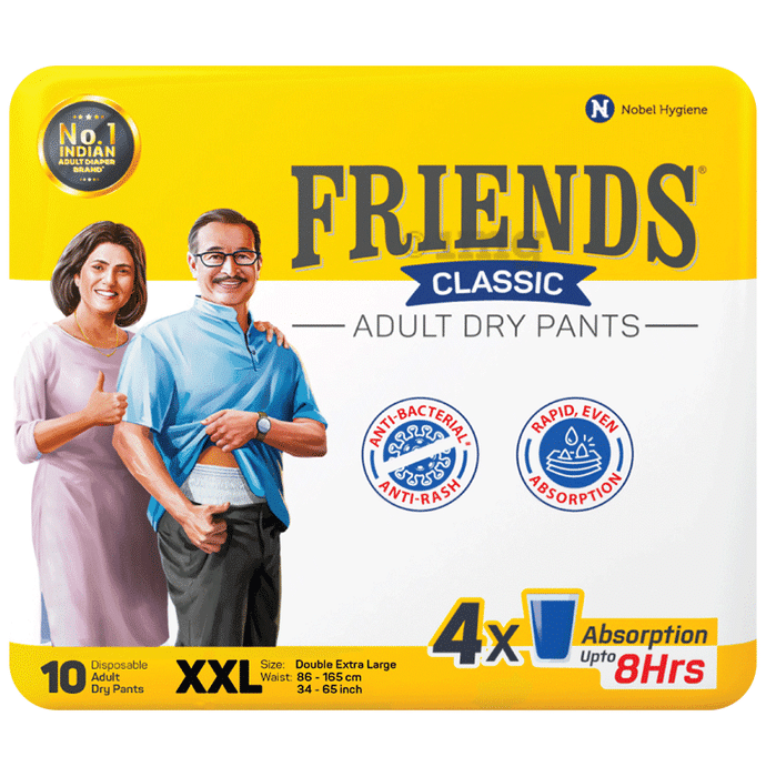 Friends Classic Anti-Bacterial & Anti-Rash Adult Unisex Dry Pants | Size XXL