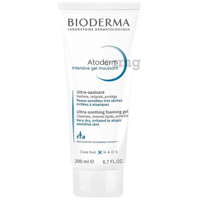 Bioderma Atoderm Intensive Moussant Face and Body Gel Wash | For Very Dry, Irritated to Atopic Sensitive Skin