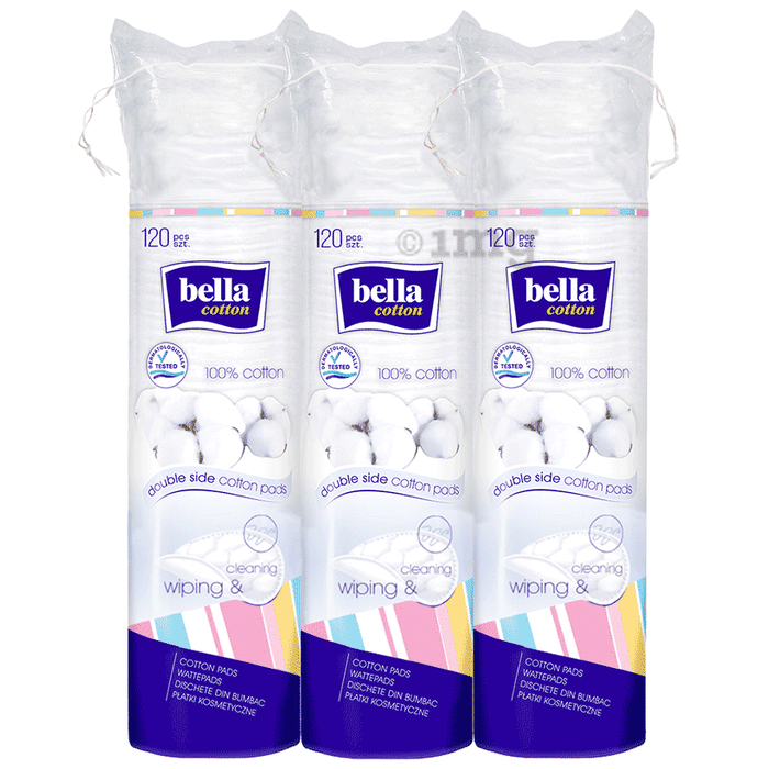 Bella Combo Pack Double Side Cotton Pads (120 Each)