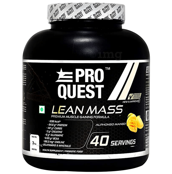 Pro Quest Lean Mass Powder Alphonso Mango