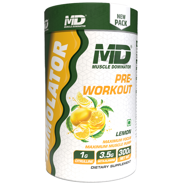 Muscle Dominator Pre-Workout Powder Lemon