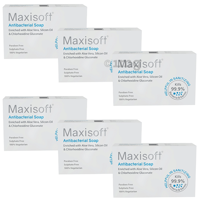 Maxisoft Antibacterial Soap (75gm Each)