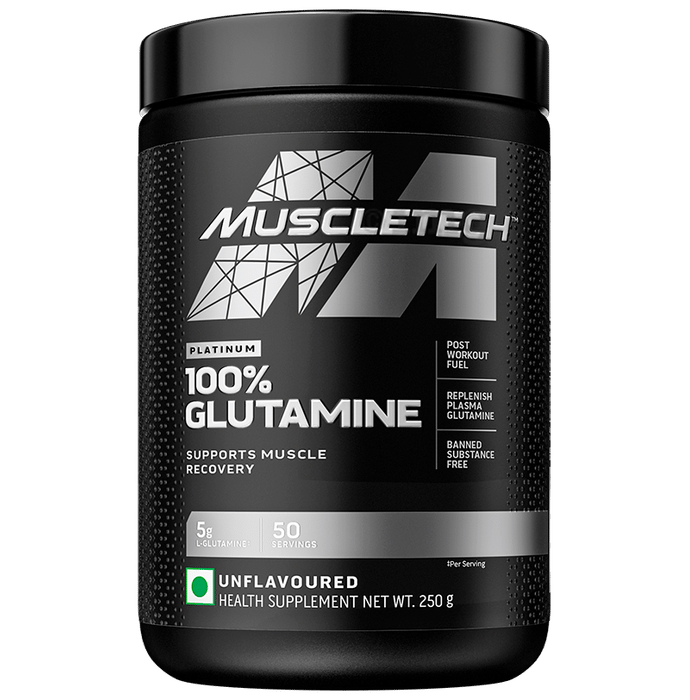 Muscletech Platinum 100% Glutamine Powder Unflavoured