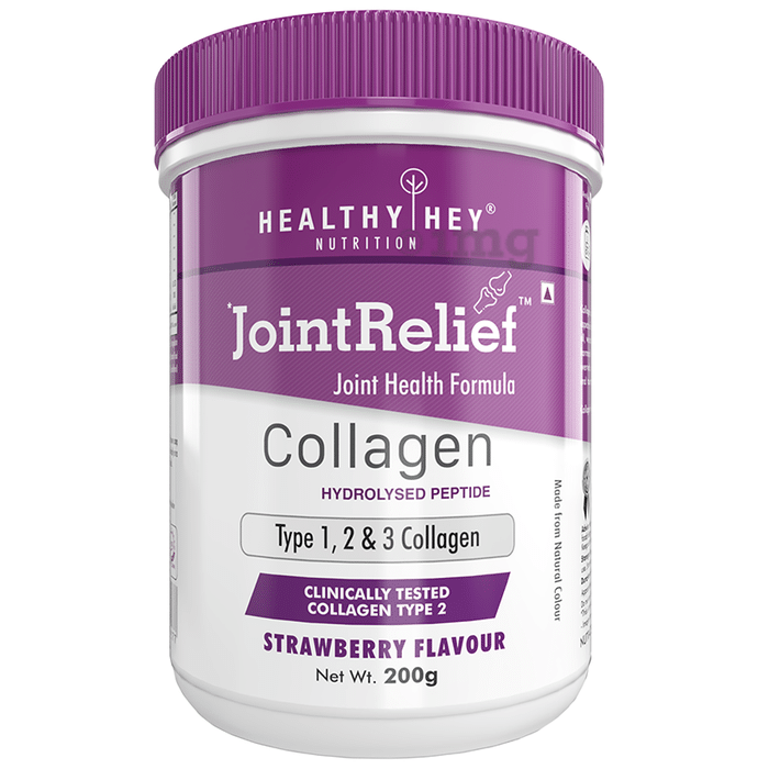HealthyHey Nutrition Joint Relief with Collagen Type 1, 2 & 3 | Flavour Strawberry