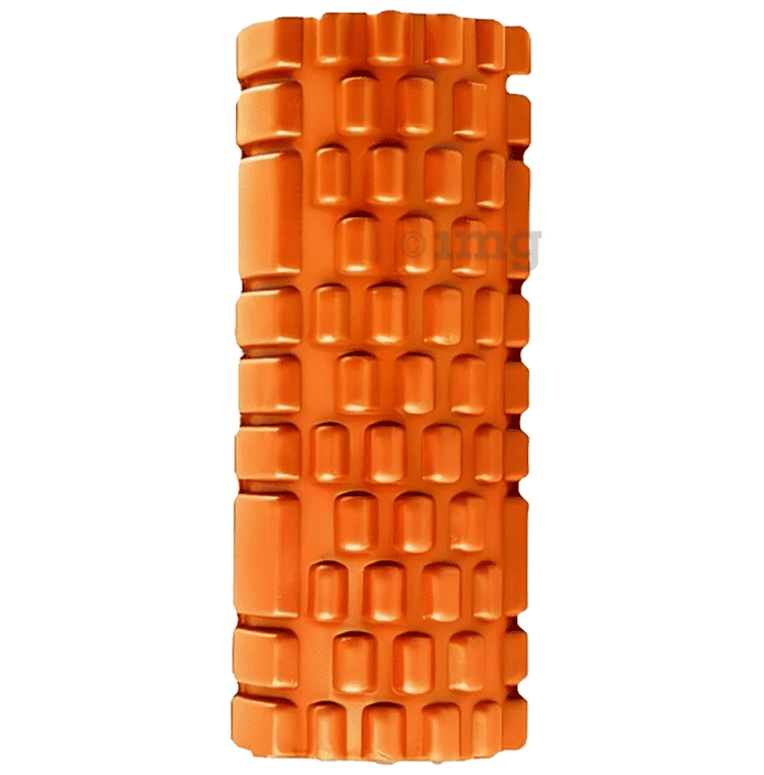 Healthtrek Yoga Foam Roller for Trigger Points (33 CM) Orange