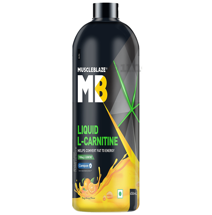 MuscleBlaze With L-Carnitine for Energy, Fat Metabolism & Performance | Tangy Orange