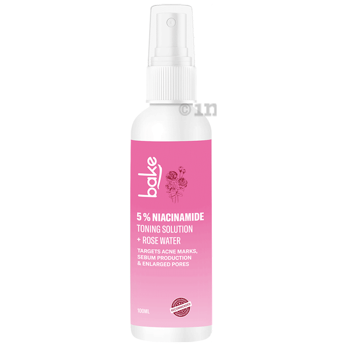 Bake 5% Niacinamide Toning Solution Plus Rosewater Toner