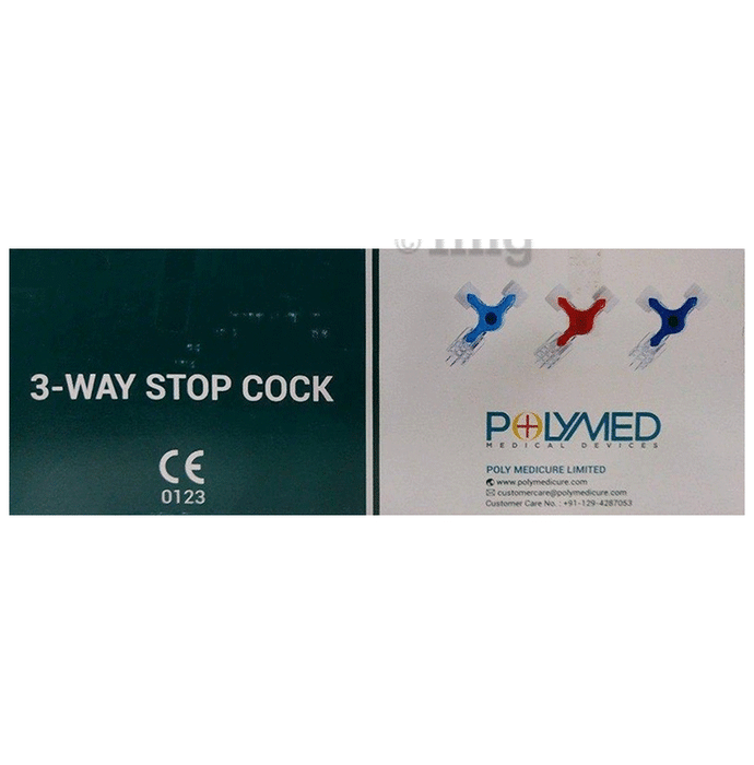 Polymed Polyway Infusion Stop Cock 3-Way (Imported)