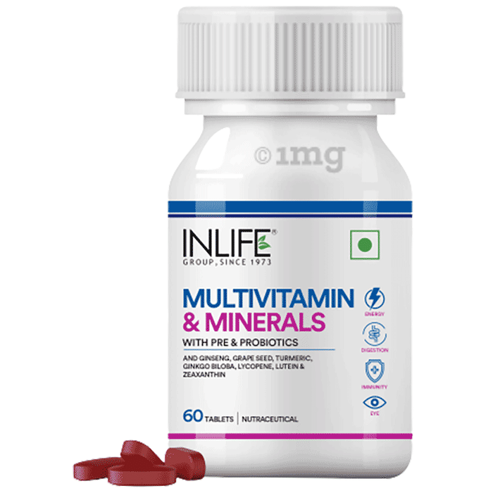 Inlife Multivitamin and Multiminerals with Pre & Probiotics Tablet