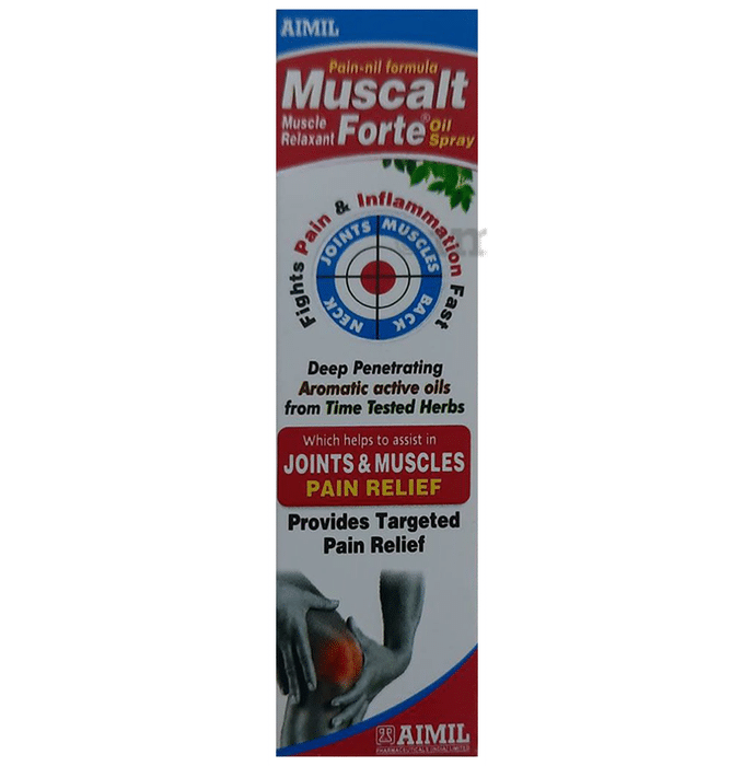 Aimil Pharmaceuticals Muscalt Forte Oil Spray | Relieves Joint & Muscle Pain