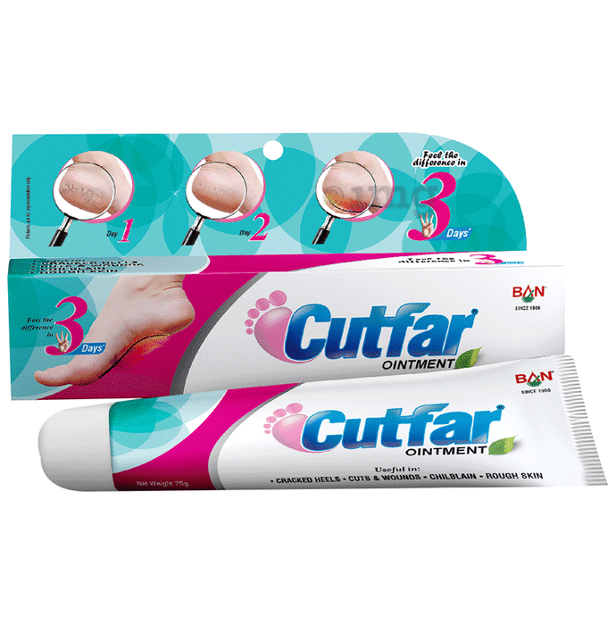 Ban Labs Cutfar Ointment | Soothes Cracked Heel | Ointment