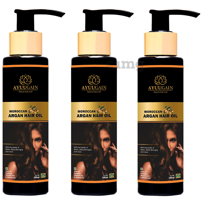 Ayuugain Moroccan Argan Hair Oil (100ml Each)