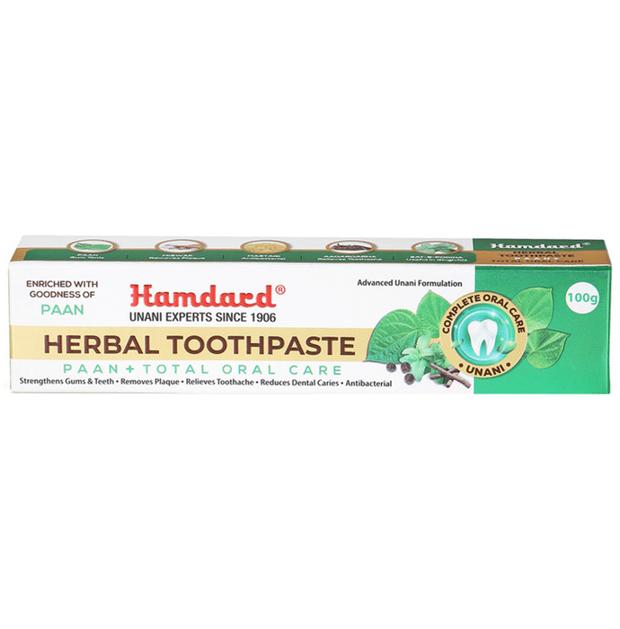 Hamdard Herbal Toothpaste Paan + Total Oral Care
