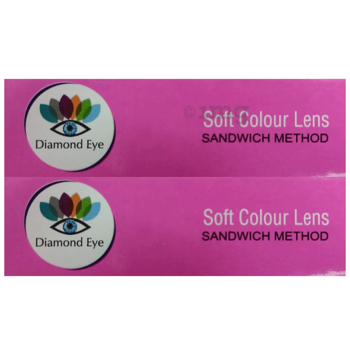 Diamond Eye Soft Colour Lens (6 Pair Each) Blue