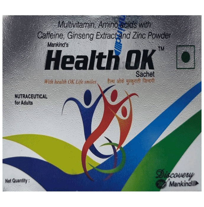 Health OK Powder with Multivitamin, Amino Acid, Ginseng & Zinc