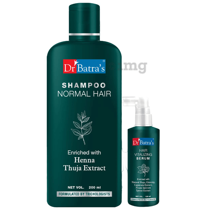 Dr Batra's Combo Pack of Shampoo 200ml and Hair Vitalizing Serum 125ml