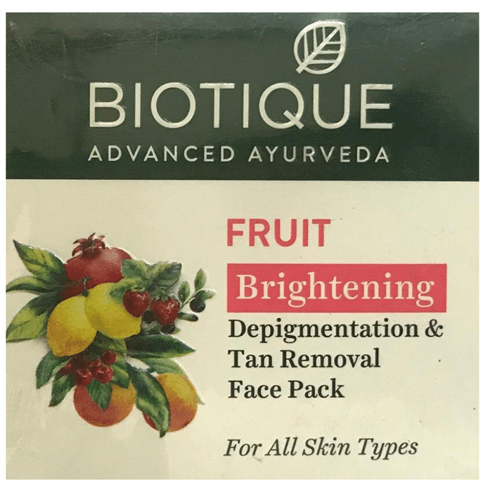Biotique Biotique Fruit Brightening Depigmentation & Tan Removal Face Pack