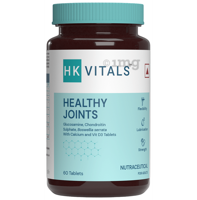 Healthkart HK Vitals Healthy Joints | With Glucosamine, Chondroitin, Calcium & Vitamin D3 | Tablet