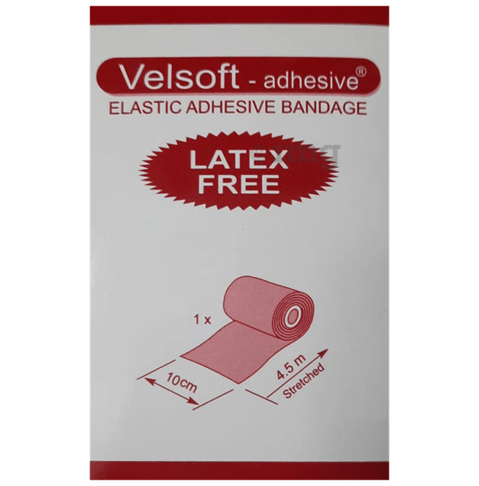 Velsoft Elastic Adhesive Bandage 10cm x 4m