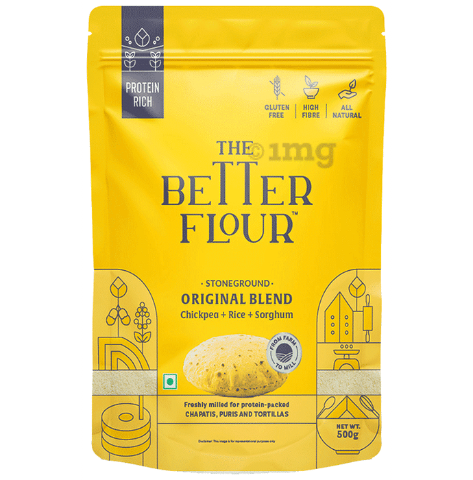 The Better Flour Protein Rich Low Carb Gluten Free Flour, 100% Natural Multigrain Wheat Free Atta