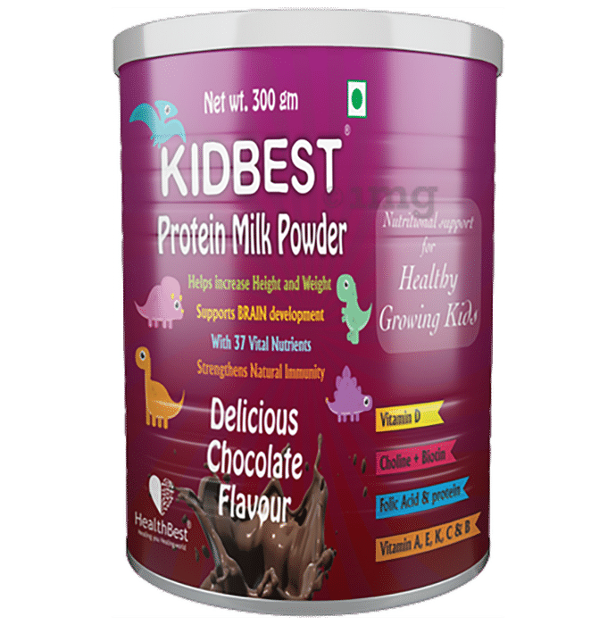 HealthBest Kidbest Protein Milk Powder Delicious Chocolate