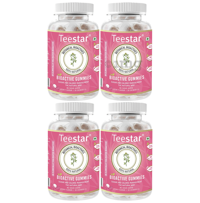 Teestar Botanical Bioactives Gummies (30 Each) Litchi