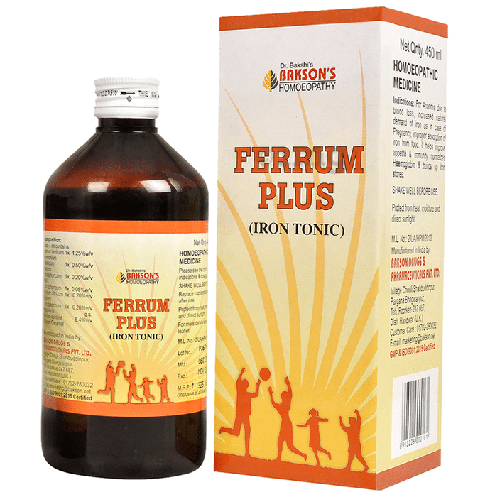 Bakson's Homeopathy Ferrum Plus Iron Tonic
