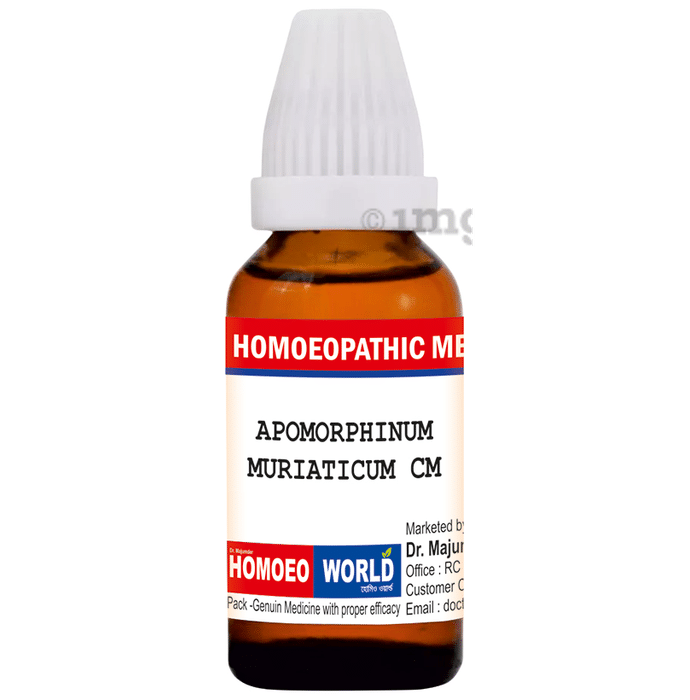 Dr. Majumder Homeo World Apomorphinum Muriaticum Dilution (30 ml Each) CM