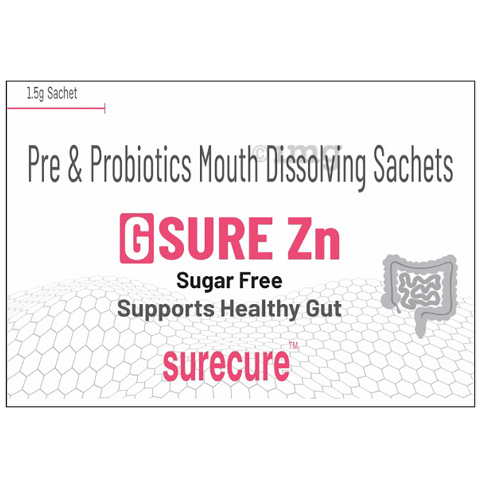 Surecure G Sure Zn Sachet (1.5gm Each) Sugar Free