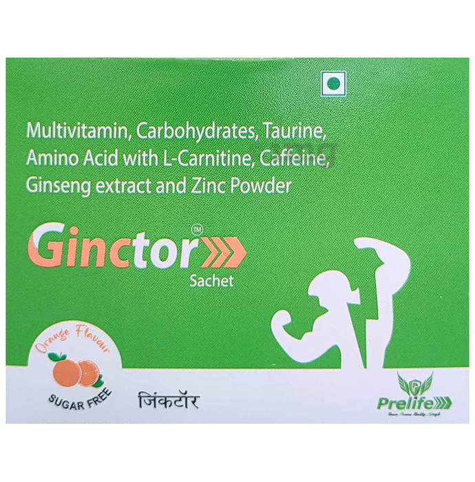 Ginctor Sachet Orange Sugar Free