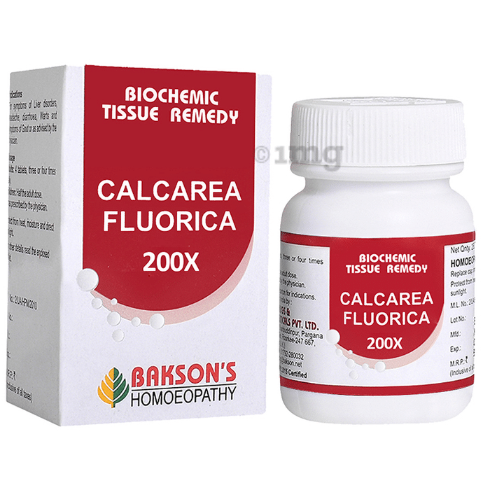 Bakson's Homeopathy Calcarea Fluorica Biochemic Tablet 200X