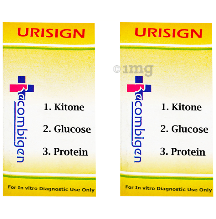 Recombigen Urisign 3 Parameter Reagent Strips for Urinalysis Urine Test (50 Each)