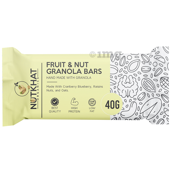 Nutkhat Organics Fruit & Nut Granola Bar