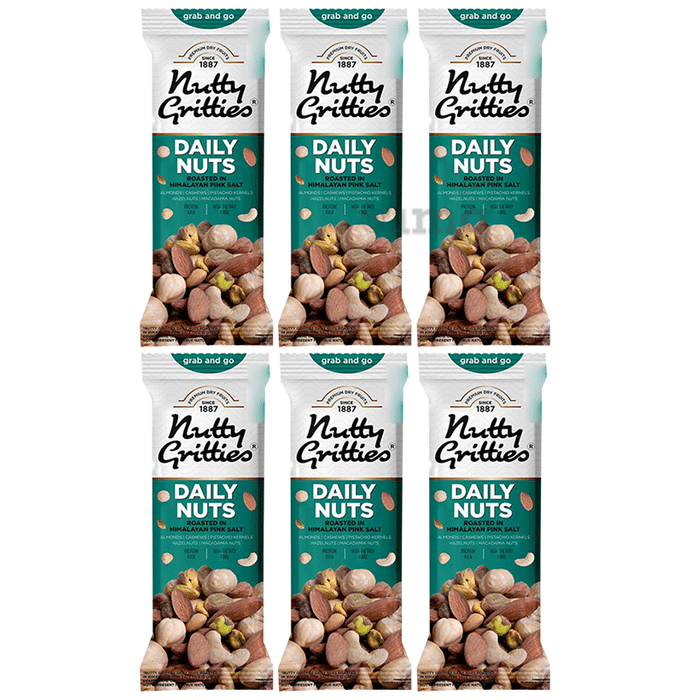 Nutty Gritties Daily Nuts Roasted in Himalayan Pink Salt (35gm Each)