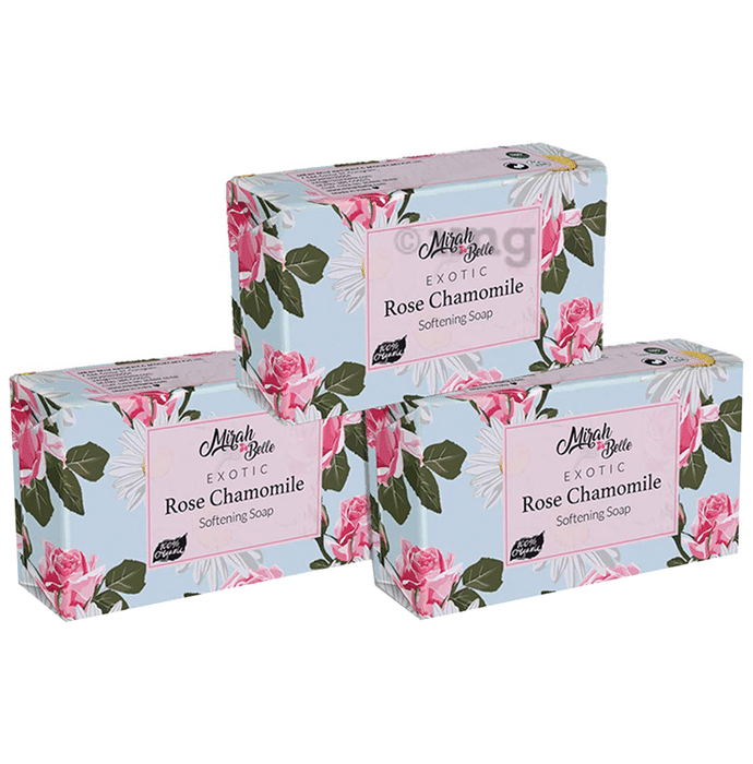 Mirah Belle Exotic Soap (125gm Each) Rose Chamomile