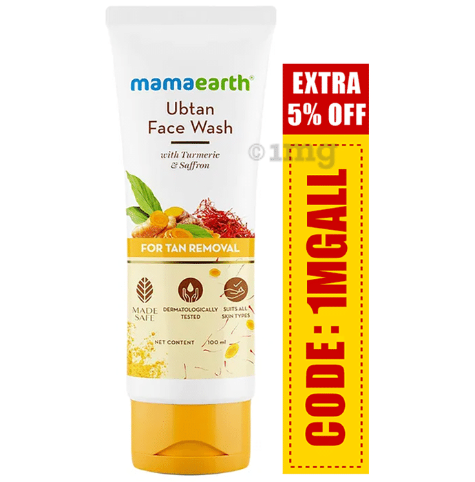 Mamaearth Ubtan Face Wash for Healthy Skin | Paraben & SLS-Free | Face Care Product for All Skin Types