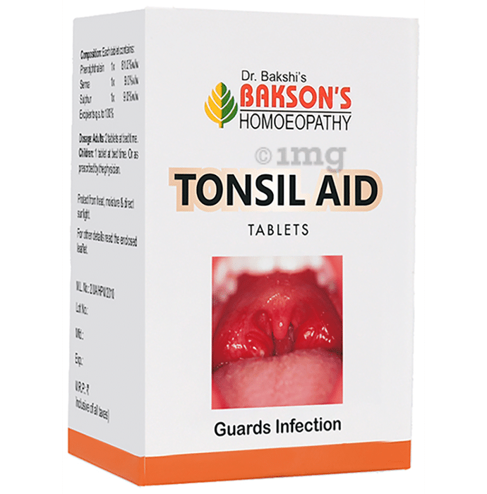 Baksons Tonsil Aid Tablet Buy Bottle Of 40 Tablets At Best Price In