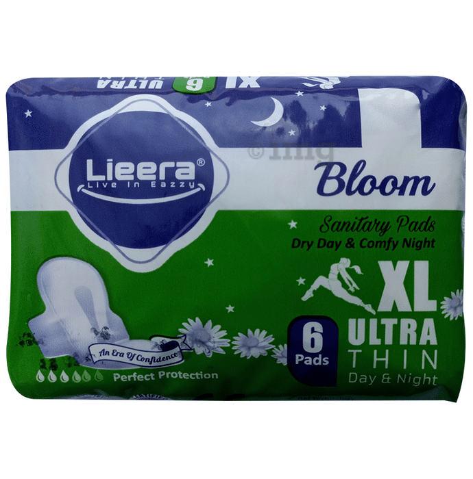 Lieera Bloom Ultra Thin Day & Night Sanitary Pads XL