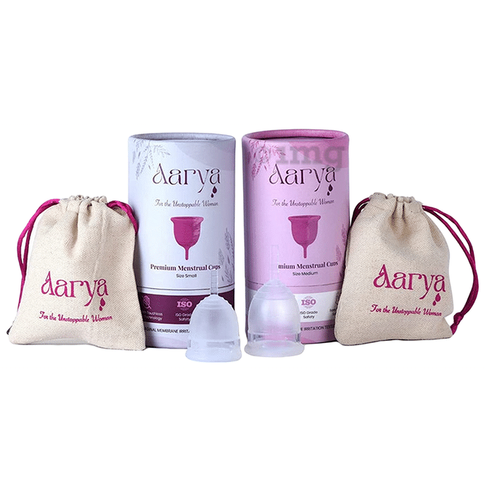 Aarya Medical Grade Silicone Reusable Menstrual Cup Small-Medium