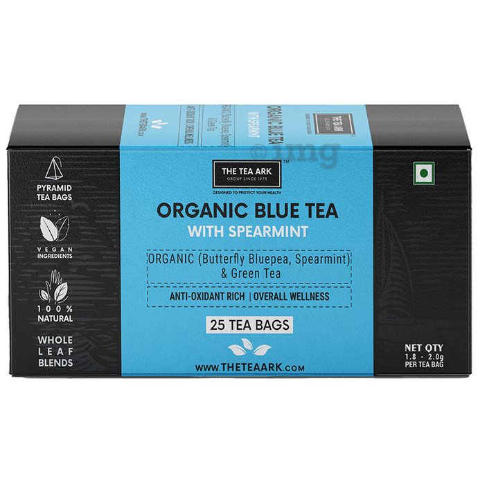 The Tea Ark Organic Blue Tea with Spearmint Tea Bags (1.8gm-2gm Each)