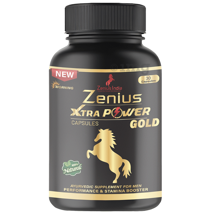 Zenius Xtra Power Gold Capsules | for Men Performance & Stamina Booster Morning