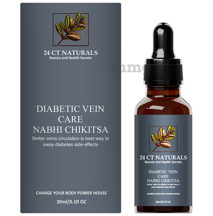 24 CT Naturals Diabetic Vein Care Nabhi Chikitsa Oil