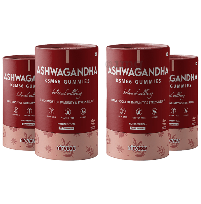 Nirvasa Ashwagandha KSM66 Gummies (60 Each)