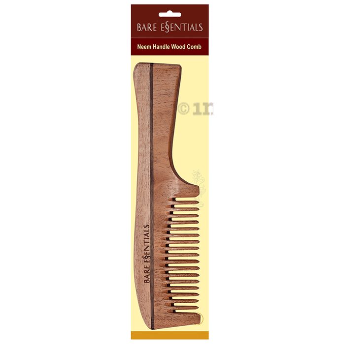 Bare Essentials Neem Handle Wood Comb