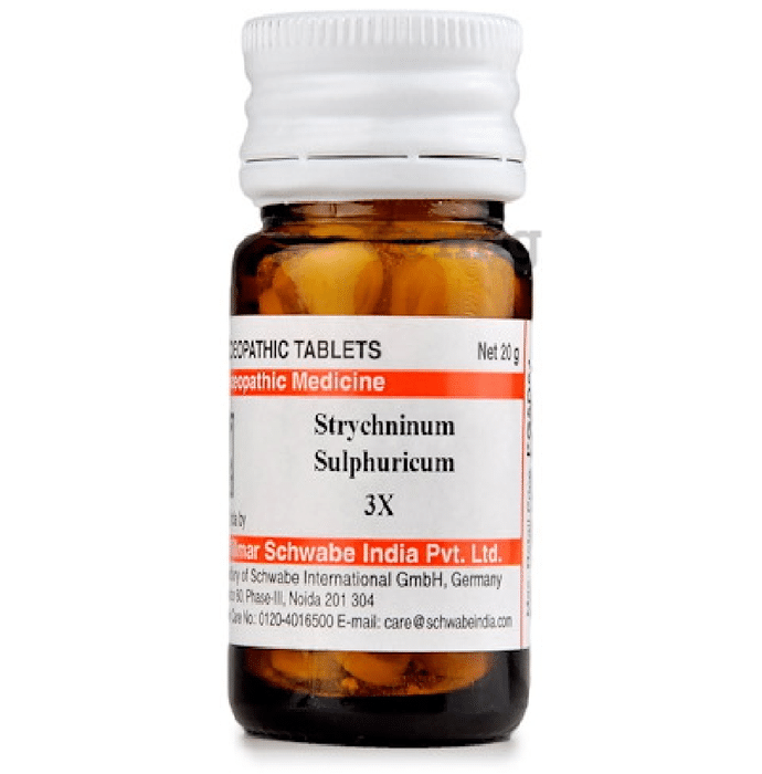 Dr Willmar Schwabe India Strychninum Sulphuricum Trituration Tablet 3X